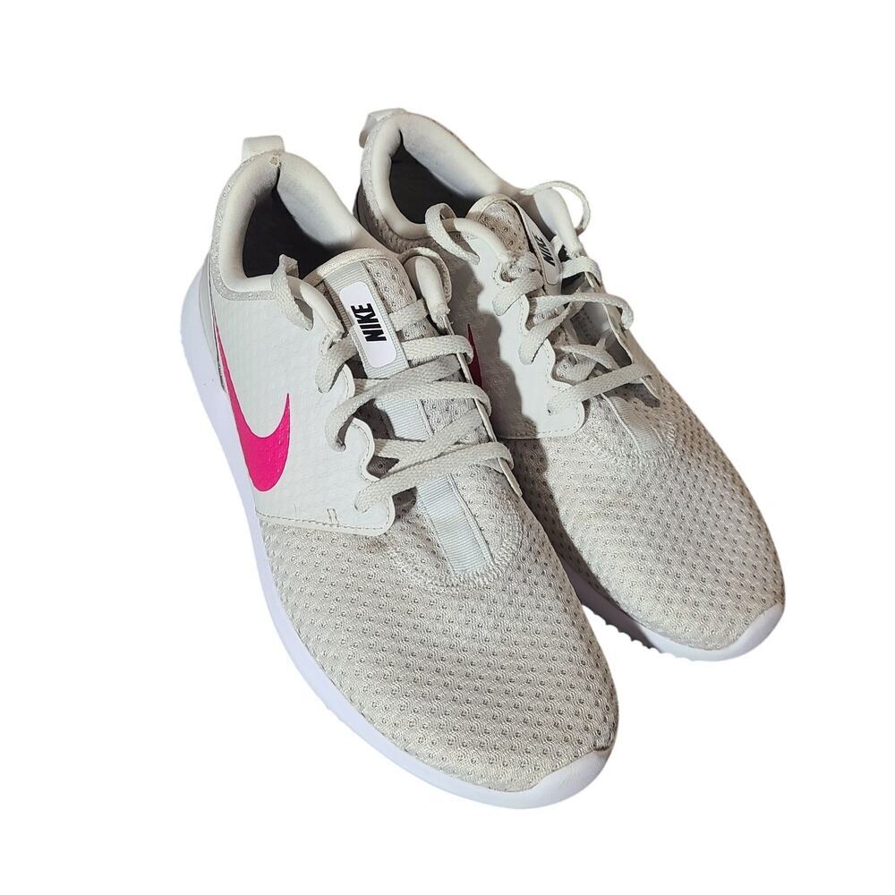 Nike Roshe G Golf Shoes Womens 9.5 Photon Dust White Pink CD6066-004 - Picture 2 of 8